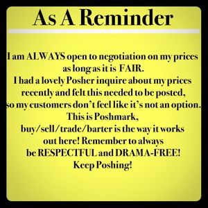 Reminder to my Customers